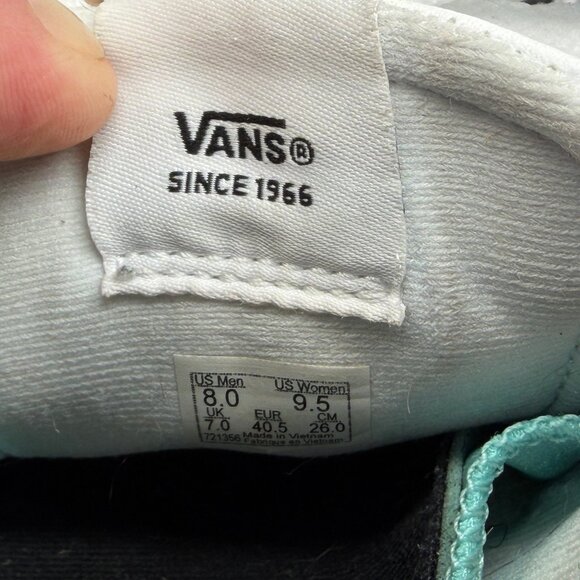 Vans Lowland Sneakers Womens Size 9.5 White Leather Low Lace Retro Athletic Shoe - Picture 12 of 12